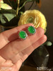 老坑近高冰艳绿蛋面耳钉 98999【2221110】 商品缩略图1