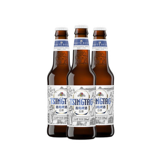 青岛啤酒白啤11度330ml*24瓶/箱（20版） 商品图1