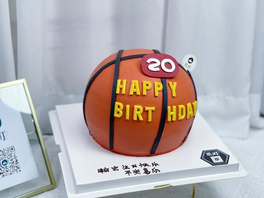 翻糖圆形篮球蛋糕（号码可以备注更改） 商品图1