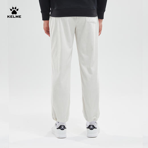 卡尔美美式运动裤男2022秋冬新款灯芯绒抽绳束脚针织长裤潮 商品图3