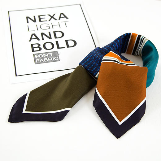 鑫缘 真丝双喷异色方巾 GD0029 商品图6