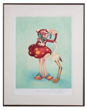 徐琳琳《仙鹤与鱼》100版