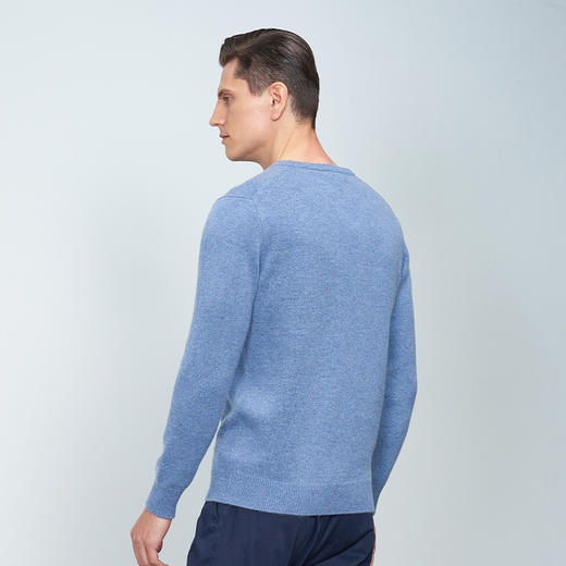 METTE羊绒世家男士羊绒套衫2022秋冬新品针织衫休闲宽松保暖毛衣 商品图4