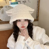 萌趣小羊耳朵渔夫帽秋冬季帽子女可爱百搭保暖羊咩咩羊羔毛盆帽 商品缩略图3