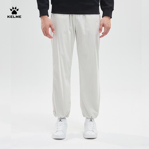 卡尔美美式运动裤男2022秋冬新款灯芯绒抽绳束脚针织长裤潮 商品图0