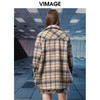 VIMAGE纬漫纪冬季新款复古宽松大衣外套V1814417 商品缩略图5
