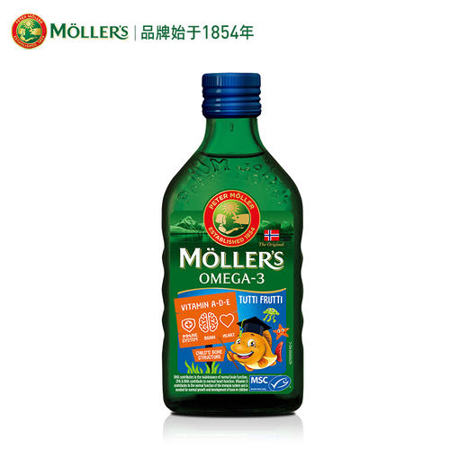 Mollers沐乐思 液体鱼肝油 水果味250ml 商品图0