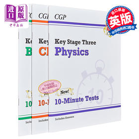 预售 CGP KS3 Science 10-Min Tests Complete:Biology,Chemistry,Physics 初中 科学10分钟测试包 生物 化学 物理