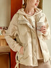欧芮儿亮面米杏色羽绒马甲外套女2022春装新款女士无袖背心 商品缩略图2