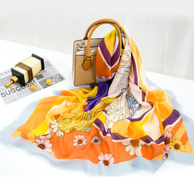 鑫缘  精纺羊绒方巾 GD0027