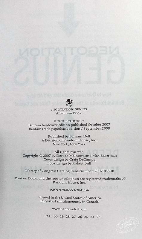 【中商原版】哈佛经典谈判术 豆瓣阅读 英文原版 Negotiation Genius Deepak Malhotra & Max Bazerman 商品图8