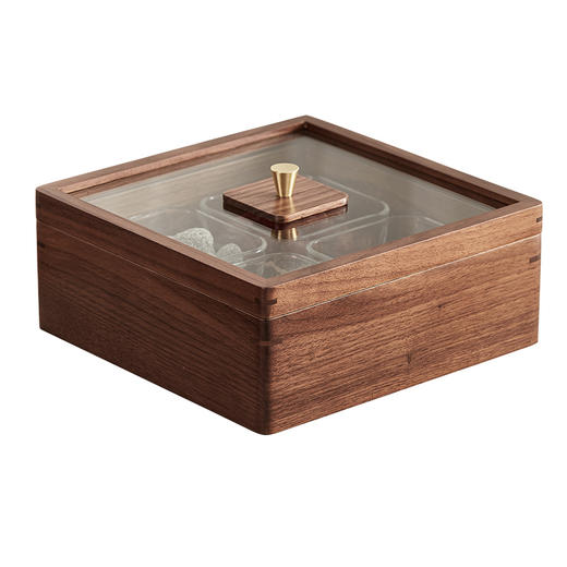 初心| 轻奢分格果盘四格六格带玻璃碗 商品图4