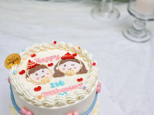 1027CAKE |  手绘蛋糕  双人手绘 情侣 周年纪念 商品图2