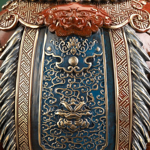 【6F】朱炳仁铜 新中式家居客厅桌面创意精品装饰摆件礼品套装吉祥托福 吉祥托福 商品图4