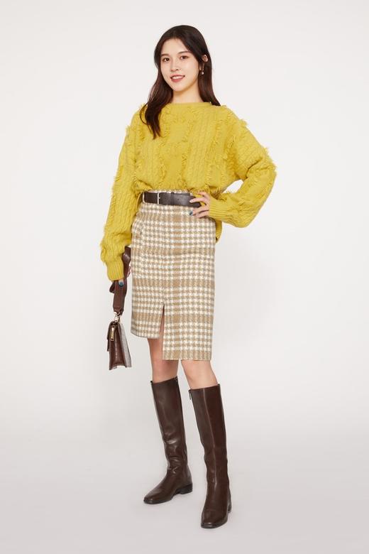 LNNNS 黄色宽松针织毛衣 10296 商品图1