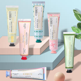 【一般贸易进口】泰国CIBIO'2保湿滋润补水护手霜35ml 玫瑰 浆果 马鞍草味 乳木果 樱花 白茶