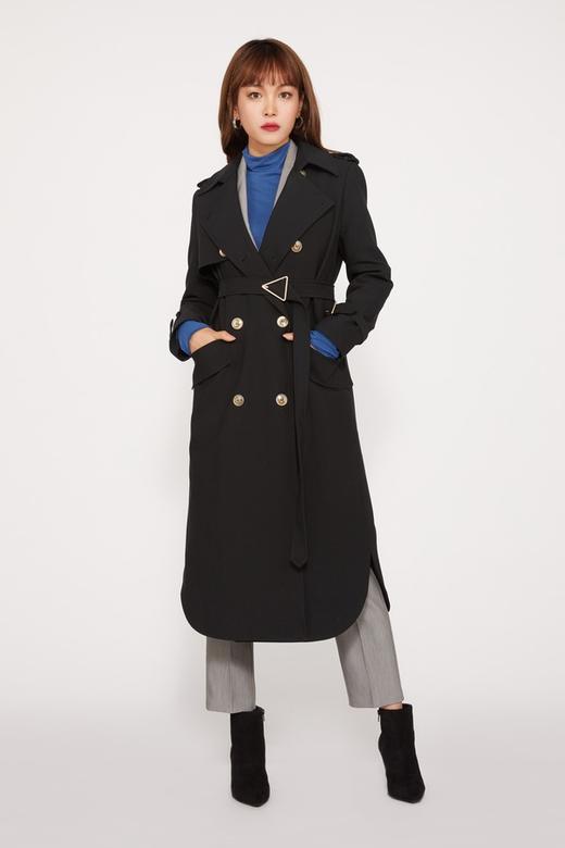 ESTELLICA 黑色高端定制设计感风衣外套 10383 商品图1