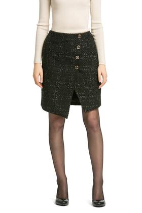 DAVID&FOCUS 混织不规则小A裙 390