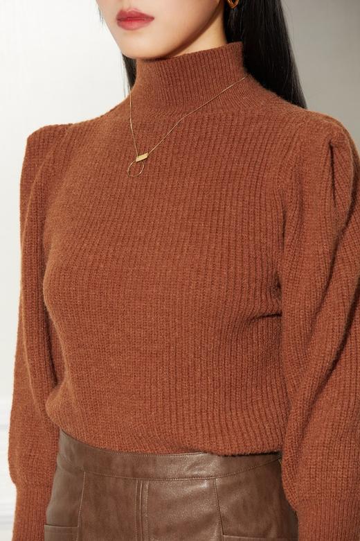 Le Malene 焦糖色羊腿袖针织上衣 10290 商品图2