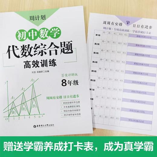 周计划：初中数学几何+代数+计算题789年级 商品图6