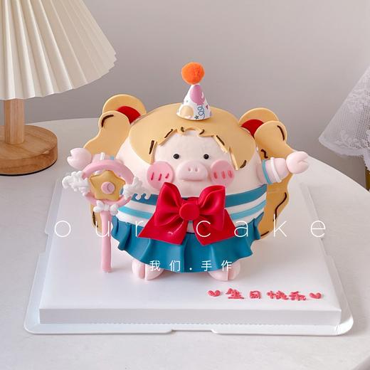 美少女猪立体蛋糕-低糖处理无添加 商品图2