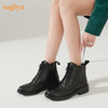 【春节不打烊】Safiya/索菲娅 英伦风百搭2022冬季新款圆头厚底侧拉链休闲短靴 SF24116079 商品缩略图5