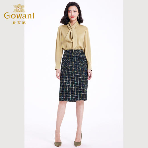 乔万尼小香风半身裙女新款冬季高级感名媛EF4D115 商品图3