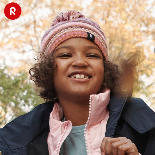 reima男女儿童大童帽子秋冬新款洋气可爱时尚羊毛保暖针织帽 商品图3