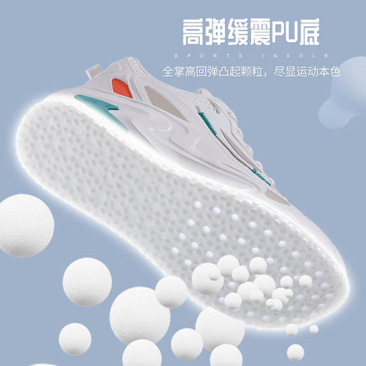【让脚踩在“云朵”上❗️轻爆高弹鞋垫】全新升级爆米黑科技踩屎感，运动减震回弹，软弹舒适不累脚，透气吸汗不烧脚，赋能PU白鞋垫一代，柔软防滑鞋垫男女同款父亲节礼物优选七夕父亲节礼物新年礼盒年货礼盒 商品图1