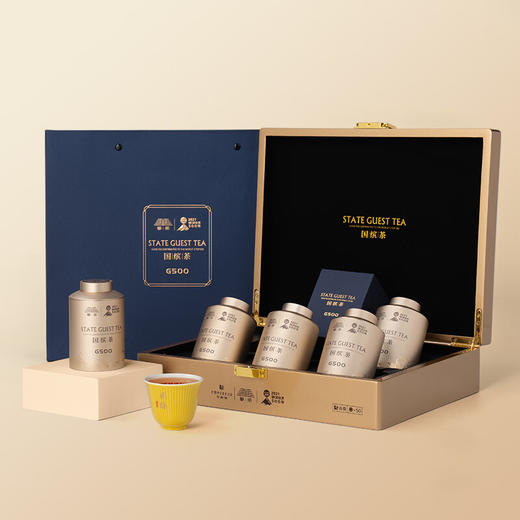 华祥苑牛肉桂牛栏坑 武夷山岩茶礼盒装 G500华茶国缤茶50g 商品图3