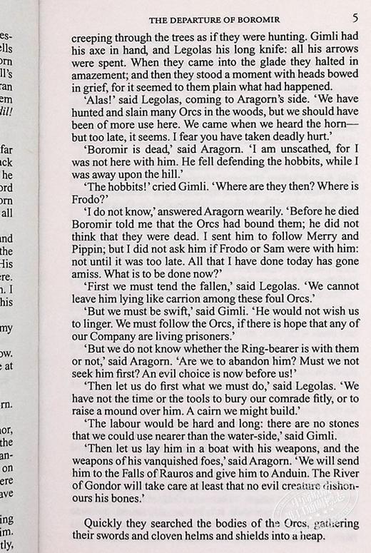 【中商原版】魔戒二部曲 双塔奇兵 英文原版 The Two Towers The Lord of the Rings Part Two John Ronald Reuel Tolkien 托尔金 商品图6