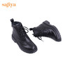 【春节不打烊】Safiya/索菲娅 新潮英伦风2022冬季新款厚底增高侧拉链机车皮靴 SF24116523 商品缩略图10
