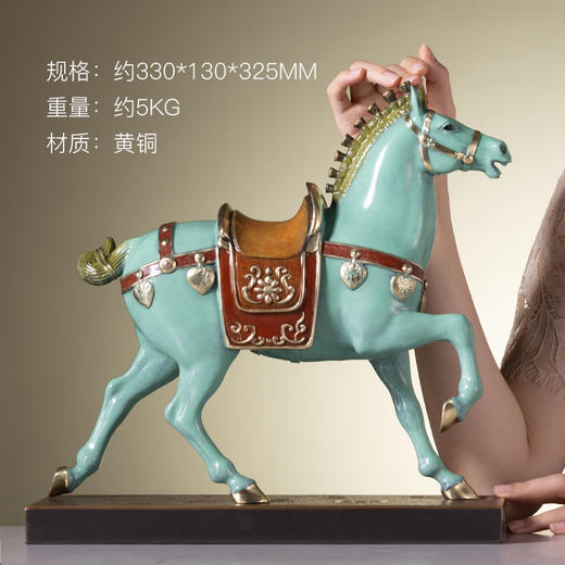 【6F】朱炳仁铜 壮志凌云客厅装饰马摆件家居饰品办公桌摆件办公室摆件 商品图1