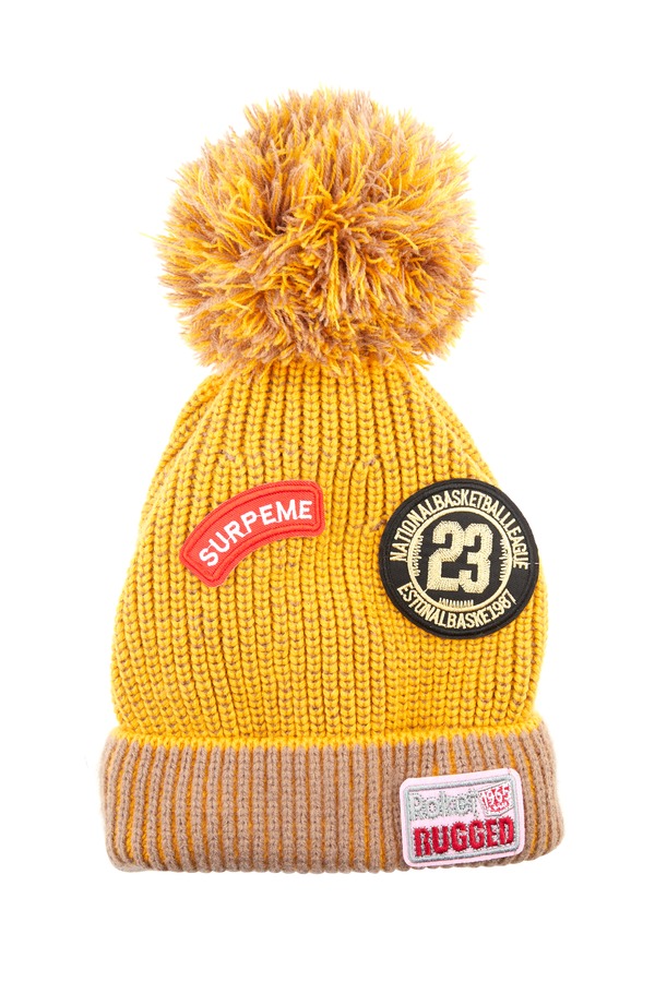 SUMMER & SAGE 个性贴布针织帽 4950