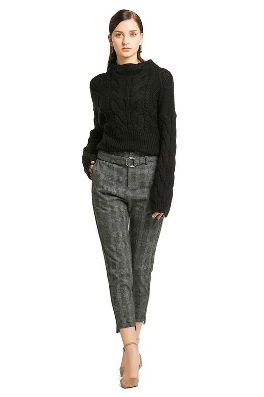 NOIR 复古格纹锥形裤 233 商品图1