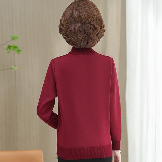 BC-58825 中老年妈妈装郁金香毛衣针织衫加绒冬季新款女母亲婆婆衫 商品图3