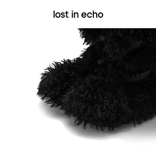 [断码]lost in echo 隆冬系列 爱斯基摩厚底绑带长毛高筒雪地靴毛毛靴 商品图4