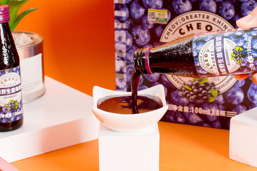 【一乐老师专属】大兴安岭野生有机蓝莓原浆100ML*8瓶/箱 商品图2