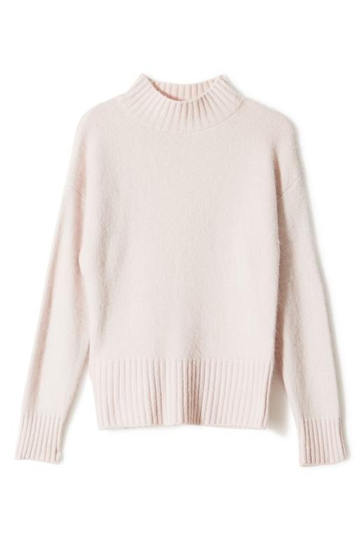 OCTAVIA 简约粉色高领毛衣 5106 商品图4