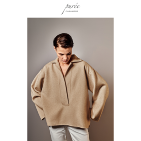#0208「POLO SHORT COAT   」85% WOOL 15% CASHMERE  Polo领短大衣