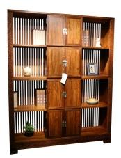 苏梨家具 吉祥如意上下层书柜 商品图0