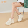 【新春秒杀】Safiya/索菲娅 潮酷机甲风2022冬季新款真皮加绒厚底增高老爹鞋SF24112126 商品缩略图10