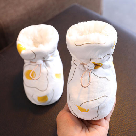 【可爱Q萌 保暖防掉】婴儿鞋冬季棉鞋加绒加厚软底保暖0一3月6宝宝防掉学步新生儿鞋袜 商品图13