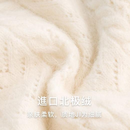 OLrain欧芮儿法式杏色毛衣女秋季2022新款慵懒风复古翻领针织开衫 商品图2