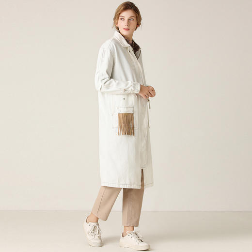 Famecoco范可儿时尚牛仔风衣外套F201AA014 商品图2