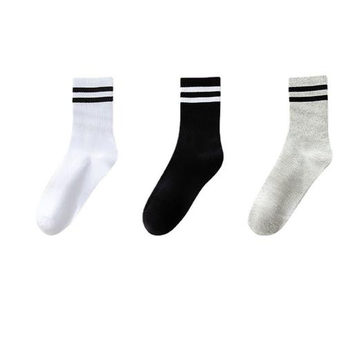 TMJP 潮流时尚气质休闲运动纯色中筒袜 商品图4