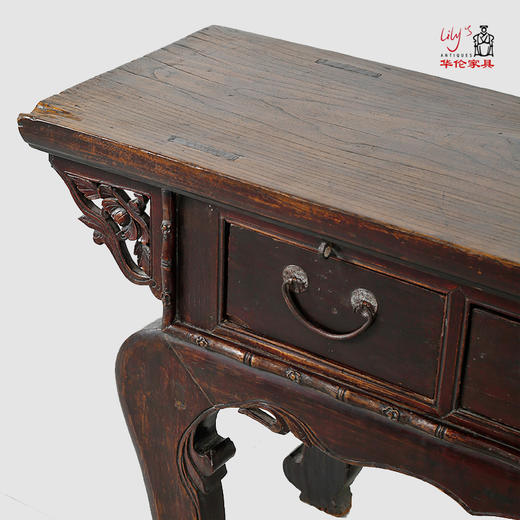 华伦古典家具雕刻条案 实木中式玄关桌 案台 案几供桌书房案老家具 商品图4