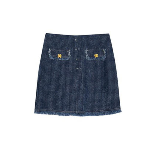 谜底2022冬季新款半身裙女时尚百搭小香风包臀裙短裙224MB1606 商品图4