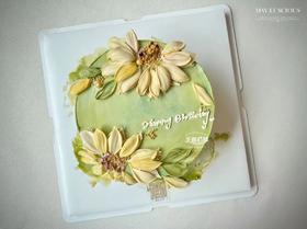 向阳而生-向日葵刮刀花款