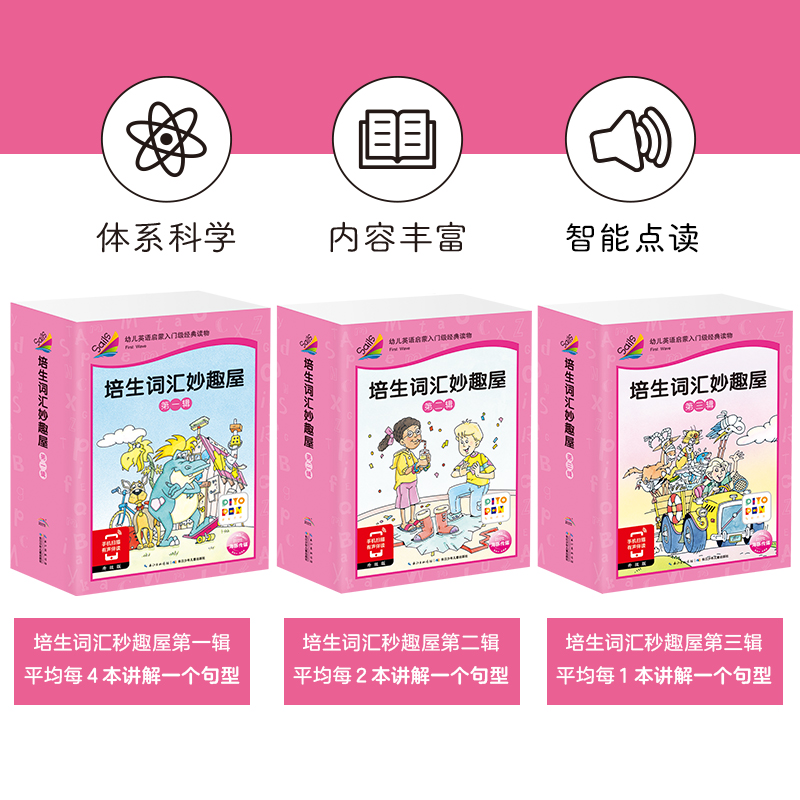 【点读版】培生词汇妙趣屋：全3辑96册